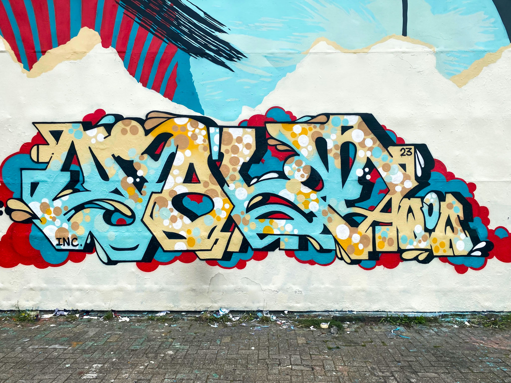 ndsm, straat, yalt, graffiti